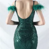 Elegant Luxury Sequins Evening Dress