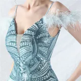 Elegant Luxury Sequins Evening Dress