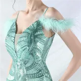 Elegant Luxury Sequins Evening Dress