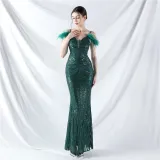Elegant Luxury Sequins Evening Dress