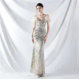 Elegant Luxury Sequins Evening Dress