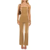 Women Sexy Strapless Top and Casual Pants Two-piece Set