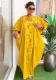 Beaded Long Dress African Women Plus Size Loose Robe