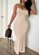 Fashionable Elegant Sexy Slim Strap Long Dress