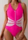 Women solid bikini one-piece Swimwear