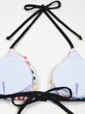 Women bikini Mesh Skirt Three-Piece Swimwear