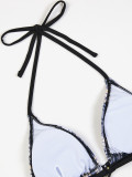 Women bikini Mesh Skirt Three-Piece Swimwear