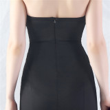 Women Sexy Off Shoulder Satin Evening Dress