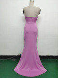 Women Sexy Off Shoulder Satin Evening Dress