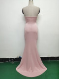 Women Sexy Off Shoulder Satin Evening Dress