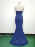 Women Sexy Off Shoulder Satin Evening Dress