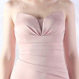Women Sexy Off Shoulder Satin Evening Dress