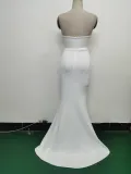 Women Sexy Off Shoulder Satin Evening Dress