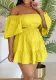Women's Summer Off Shoulder Ruffles Casual Dress
