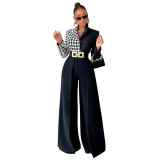 Women Loose Solid Wide Leg Pants Straight