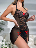 Women Black Sexy Lingerie Dress