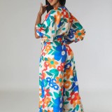 Women's Fashion Casual Printed Jumpsuit