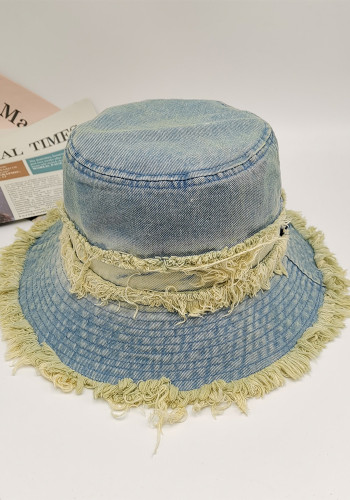 Fashion Denim Fisherman Hat Outdoor Sunshade Sun Hat Bucket Hat