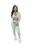 Women's Autumn And Winter Tight Fitting Sports Casual Three-Piece Pants Set