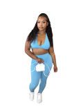 Women's Autumn And Winter Tight Fitting Sports Casual Three-Piece Pants Set