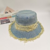 Fashion Denim Fisherman Hat Outdoor Sunshade Sun Hat Bucket Hat