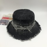 Fashion Denim Fisherman Hat Outdoor Sunshade Sun Hat Bucket Hat