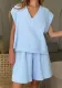 Women Summer Solid Casual Sleeveless Vest and Shorts Two-Piece Set