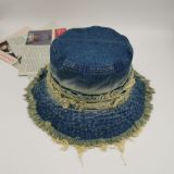 Fashion Denim Fisherman Hat Outdoor Sunshade Sun Hat Bucket Hat