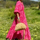 Spring Summer Women's Fashion Chic Bohemian Print Maxi Dress