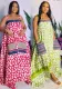 Strap Multi-Color Print Loose Maxi Dress