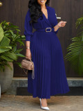 Summer Style Women's Solid Color Plus Size Dress