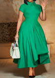 Women Summer Fashion Chic High Waist Formal Party A-Line Dress Elegant Evening African Dress