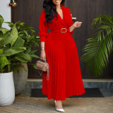 Summer Style Women's Solid Color Plus Size Dress