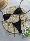 Women bikini sexy printed lace-up Two Pieces Pieces Swimwear