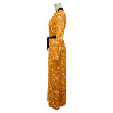 Women retro jacket wide-leg pants two-piece set