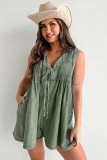 Women summer sleeveless loose jumpsuits