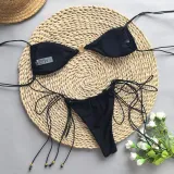 Women bikini sexy printed lace-up Two Pieces Pieces Swimwear