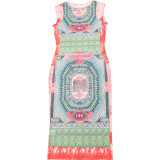 Women summer printed sleeveless dress