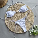 Women bikini sexy printed lace-up Two Pieces Pieces Swimwear