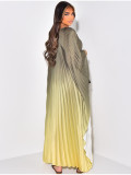 Women summer pleated printed Maxi dress