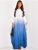 Women summer pleated printed Maxi dress