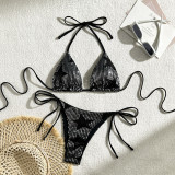 Women sexy star sequins Two Pieces Swimwear