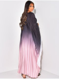 Women summer pleated printed Maxi dress