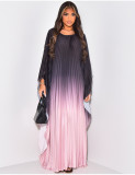 Women summer pleated printed Maxi dress