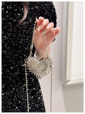 Mini Metal Shell/Heart Shape Bag One Shoulder Crossbody Fashion Bag