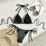 Women sexy star sequins Two Pieces Swimwear