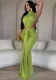 Women's Solid Color Sexy Side Slit Sleeveless Fashion Dress