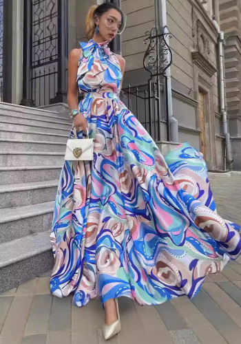 Women Printed Sleeveless Dress