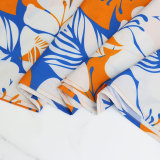 Plus Size Women V-neck Chic Bubble Short Sleeve Print Dress