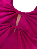 Sexy Style Bowknot High Waist Formal Party Dinner Strap Evening Dress